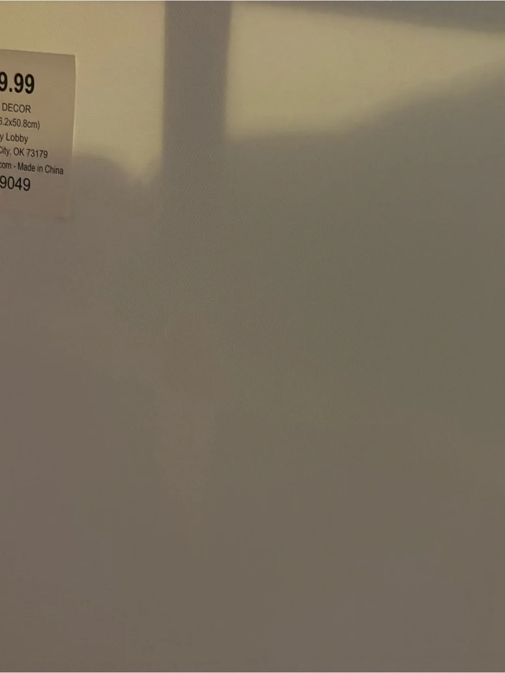 Hobby Lobby Neutral Canvas Panel in Cream and Pale Yellow
